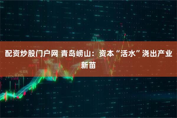 配资炒股门户网 青岛崂山：资本“活水”浇出产业新苗